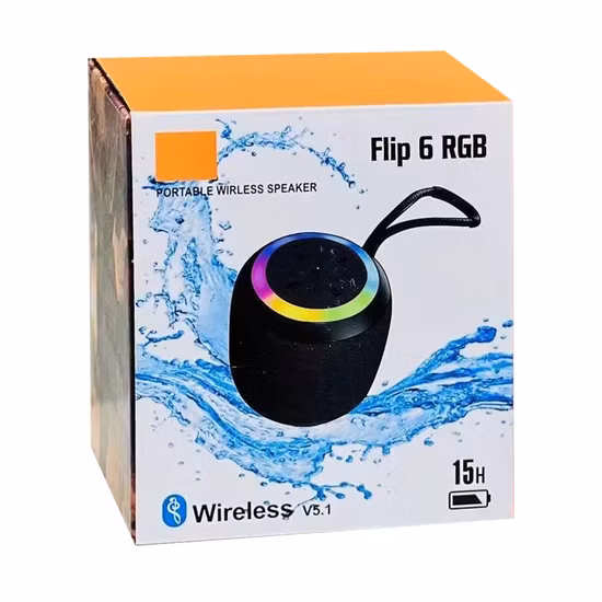 Flame Light 6,5 Zoll Woofer Subwoofer Super Bass Mobile Karaoke Drahtloser Bluetooth-Lautsprecher